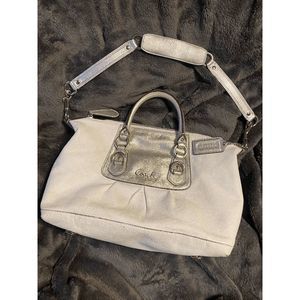 Coach Ashley Satchel Bag K1149-F15445. White Leather
